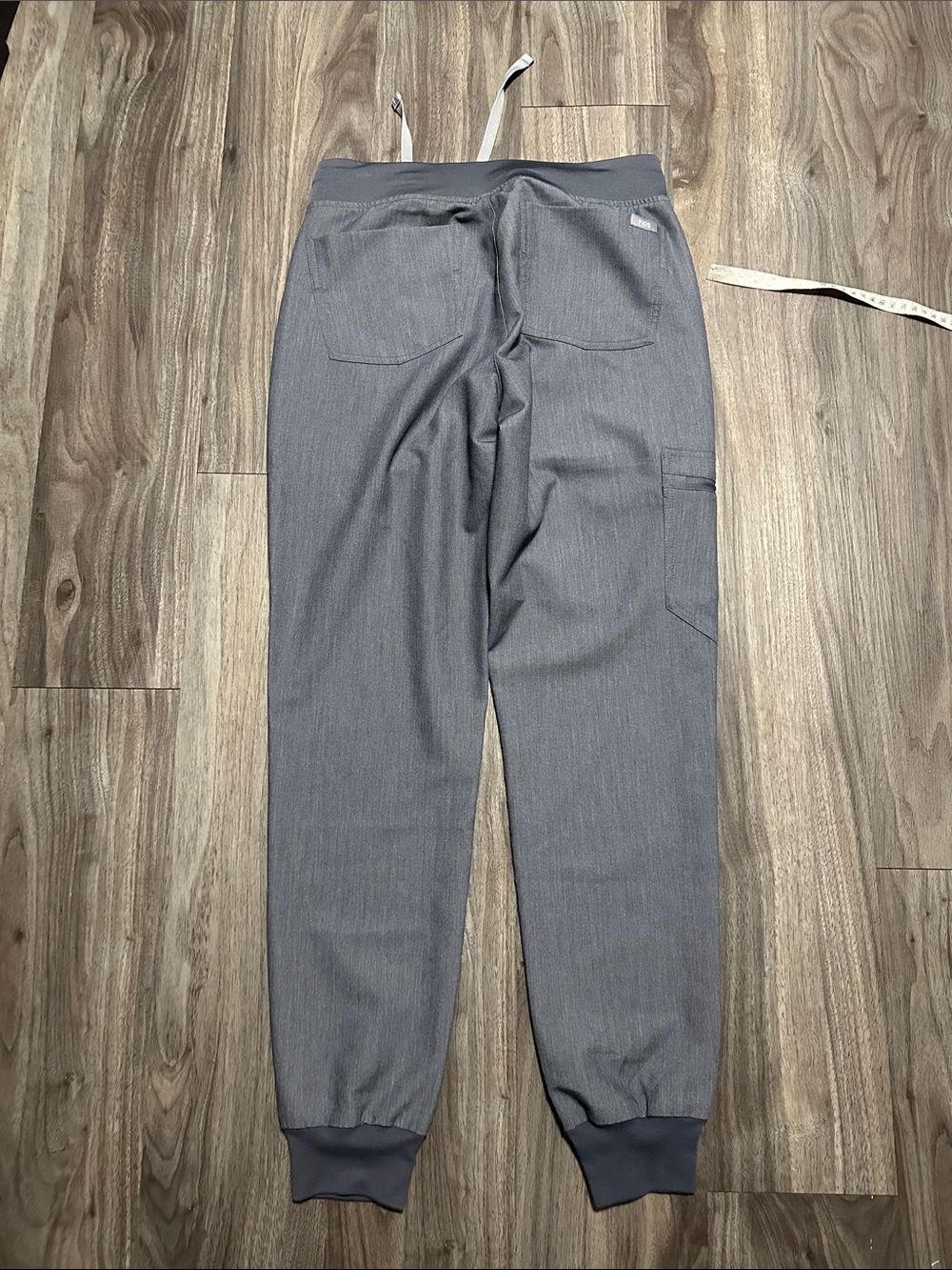 Figs Gray Drawstring Jogger Scrub Pants - Picture 8 of 10